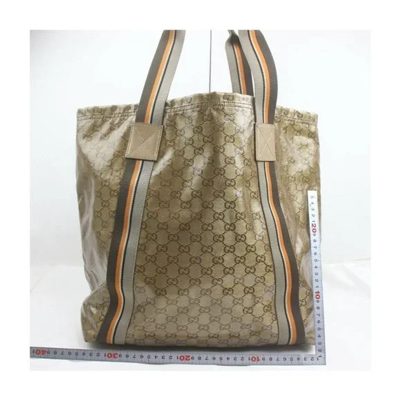 Gucci Tote Bag Gold PVC - Picture 3 of 11